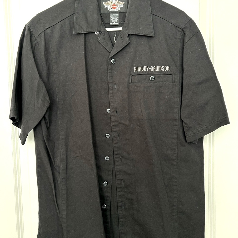 Harley-Davidson Men's Black Button Down Shirt